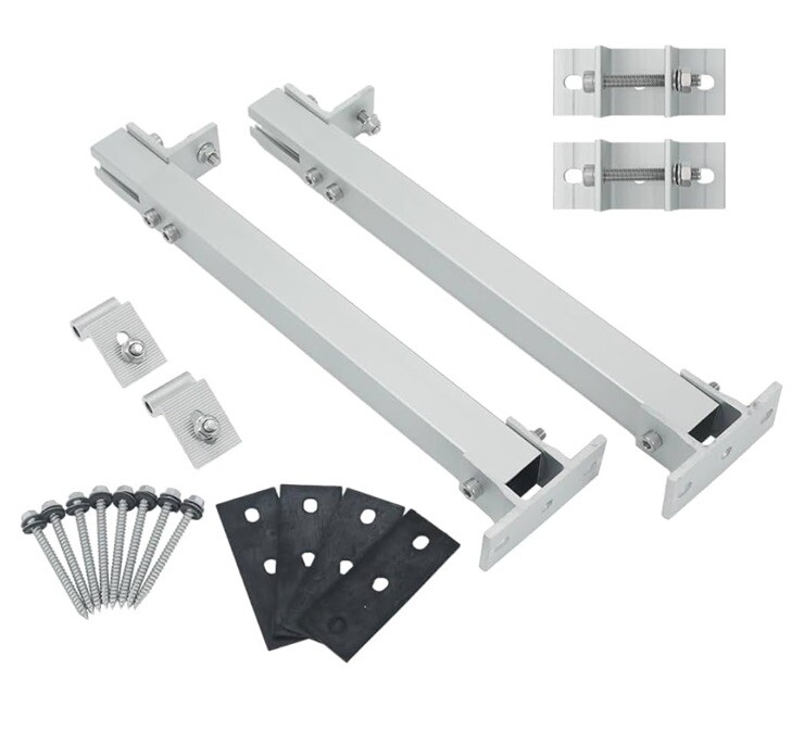 Universal Mount Brackets for Solar Panels up to 400W,Easy Mounting to Roof Rack