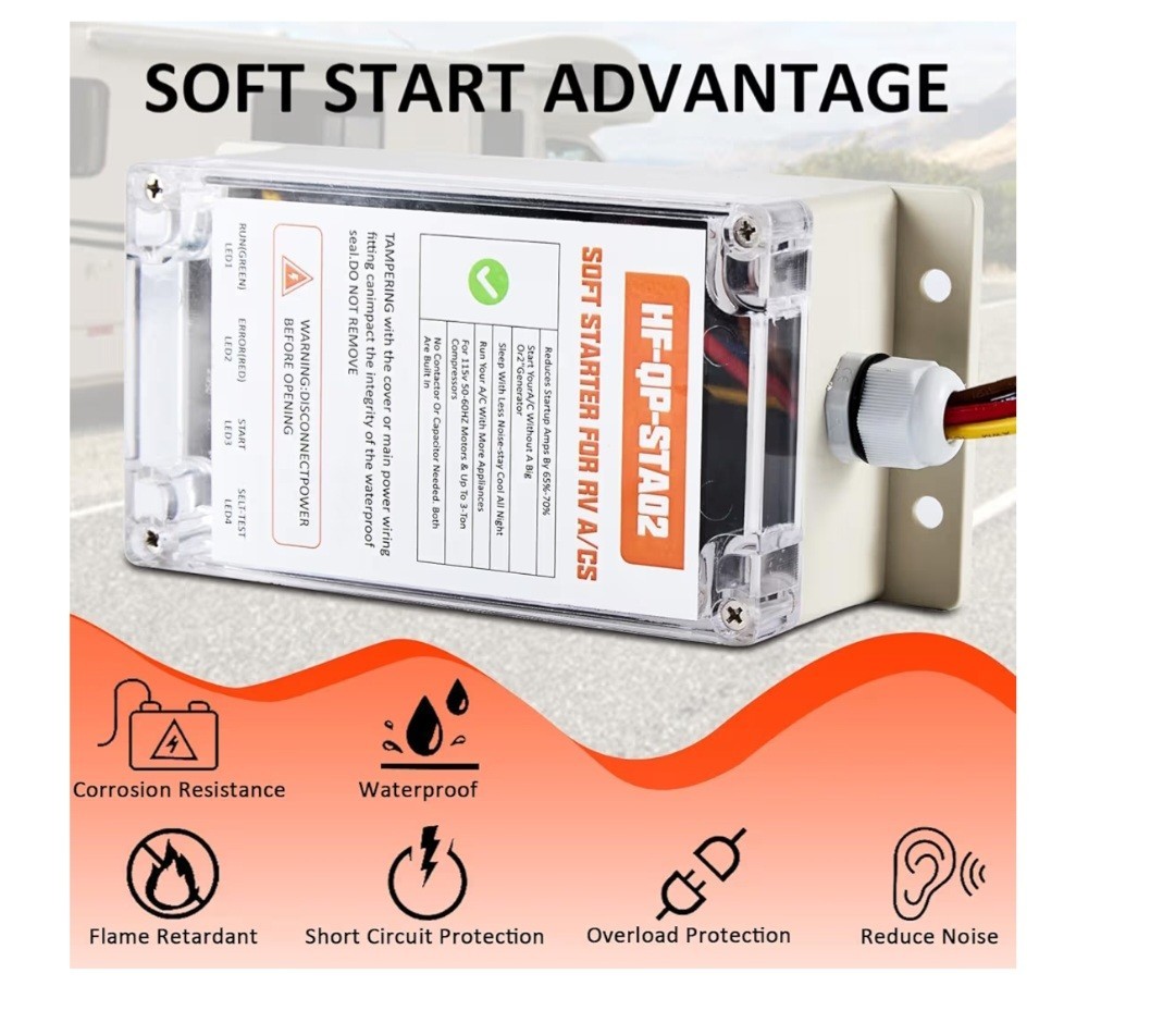 Soft Start for RV Air Conditioner, Upgraded HVAC RV AC Soft Start Kit for RV,