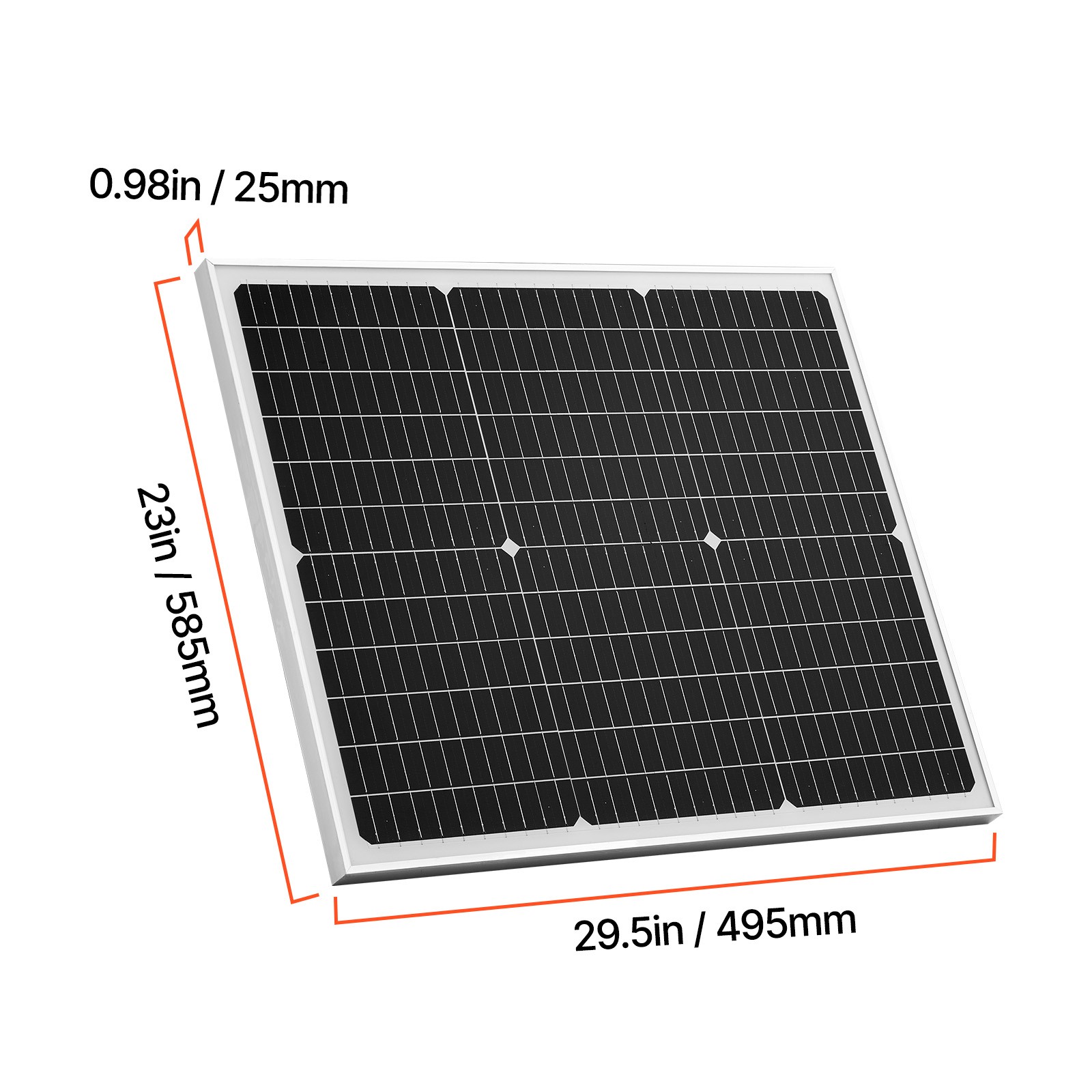 Uimoso 50W 12V Solar Charger Kit with MPPT Controller for Battery Maintenance
