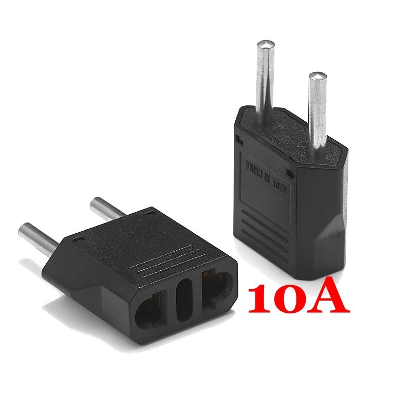 EU to US Plug Adapter Travel Power Converter European Socket 1-10PCS