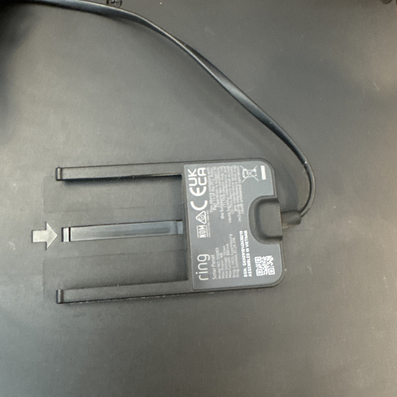 Ring5F80E9 Rechargeable Solar Panel for Ring Camera 6524318 and Accessories