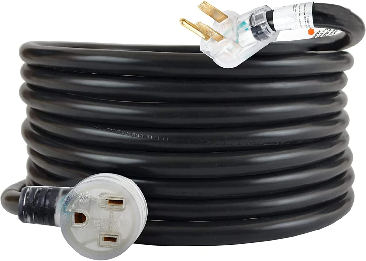 25FT 220V 50AMP Welder Extension Cord, 8 Gauge Heavy Duty Industrial NEMA 6-50 W