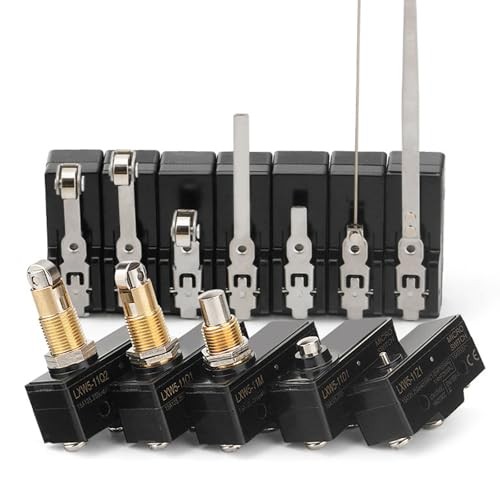 2-Pack Micro Limit Switch with Roller Plunger 15A 2 Count (Pack of 1) LXW5-11Q1