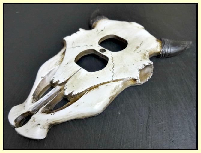 Western Rustic Cow Bull SKULL ELECTRIC OUTLET Cover Plate Cabin Lodge Decor Gift