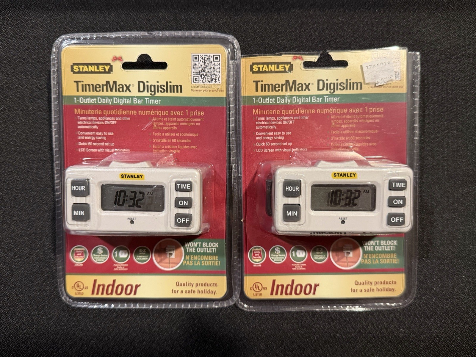 Stanley TimerMax Digislim 2pk Slim Indoor Daily Digital Timer *