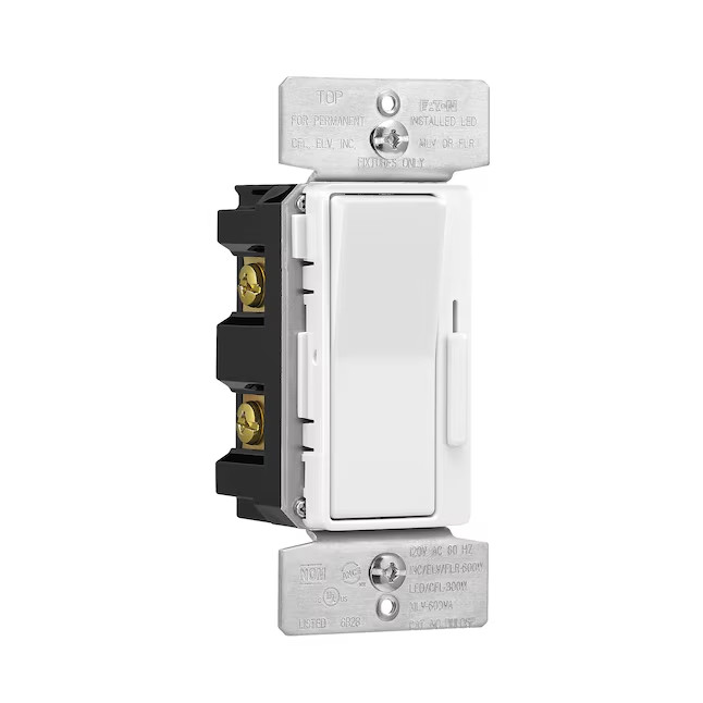Eaton Universal Decorator Dimmer Switch DUL06P Single Pole 3-Way LED CFL