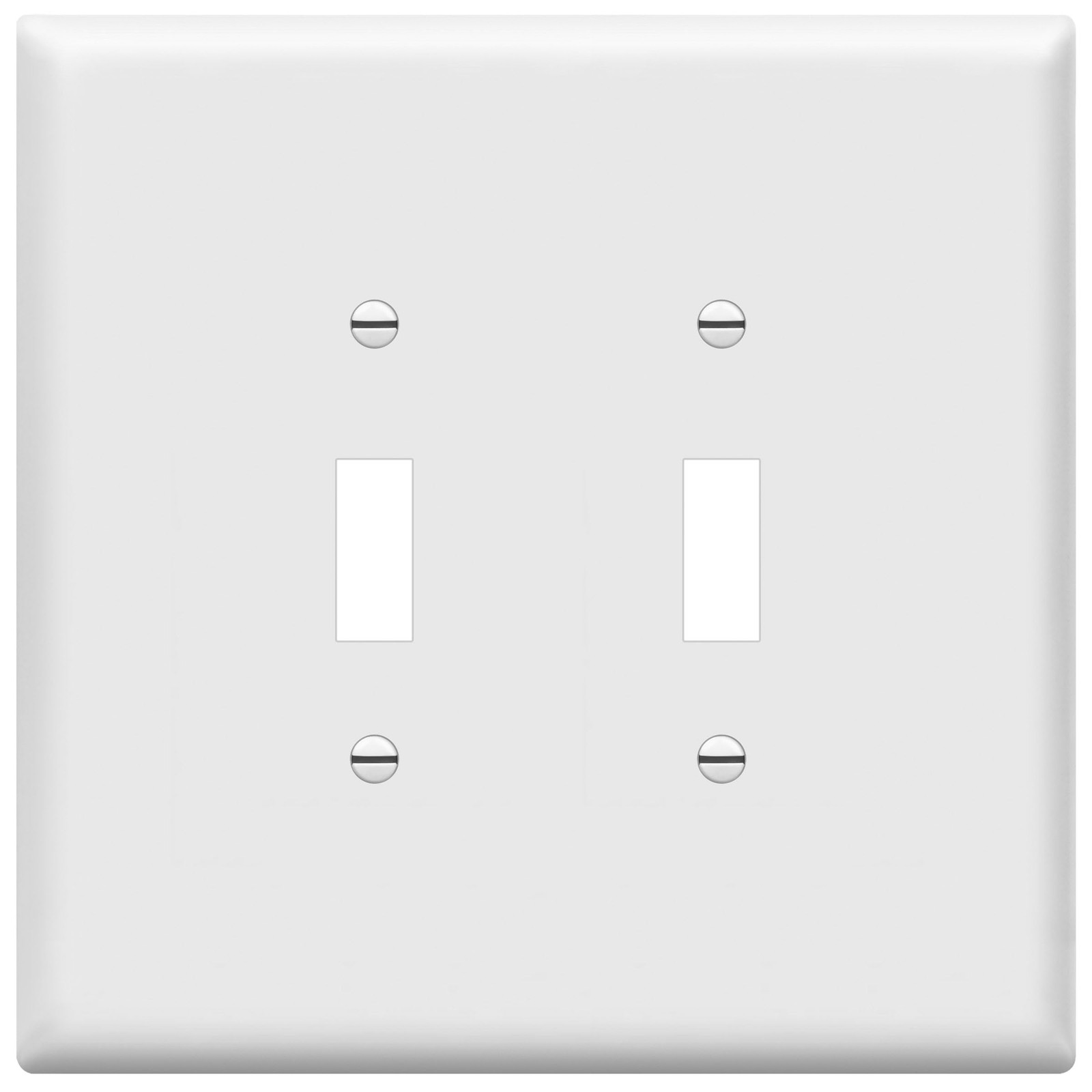 Jumbo Double Toggle Switch Cover, Large Two Gang Light Switch Wall Plate, Glo…