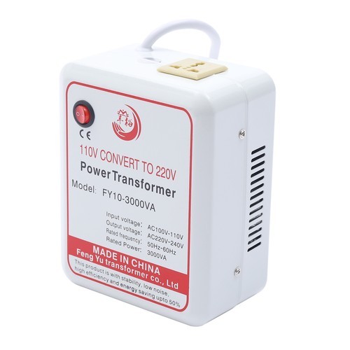 3000W US 110V-220V Power Transformer only Step-up Voltage Converter 160x97x200mm