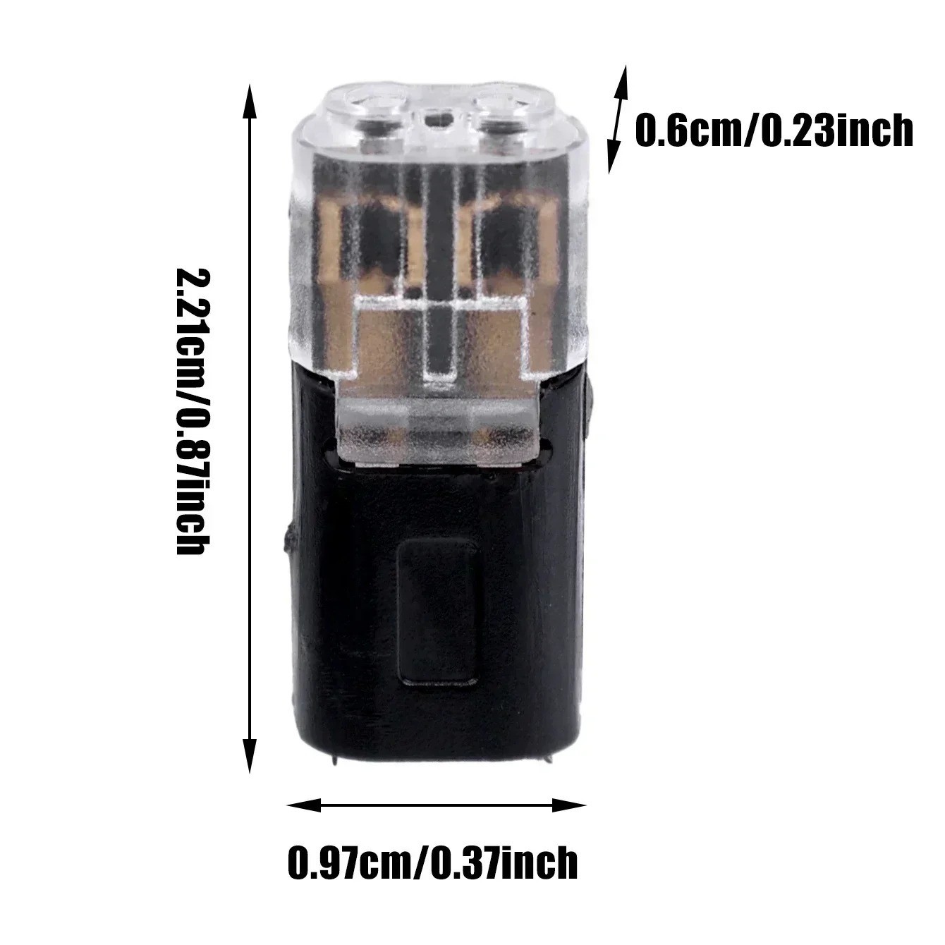 Double Wire 2 Way Waterproof Car Connector Plug Locking Buckle Snap Clamp 12AWG