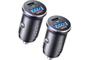 LISEN Car Charger USB C, 69W Cigarette Lighter USB Charger Adapter, Car Accessor