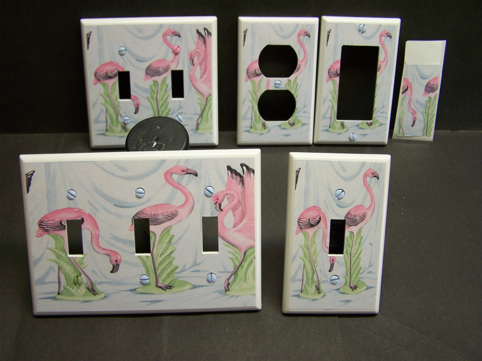 PINK FLAMINGO IMAGE #5 HOME DECOR LIGHT SWITCH COVER PLATE OR OUTLET