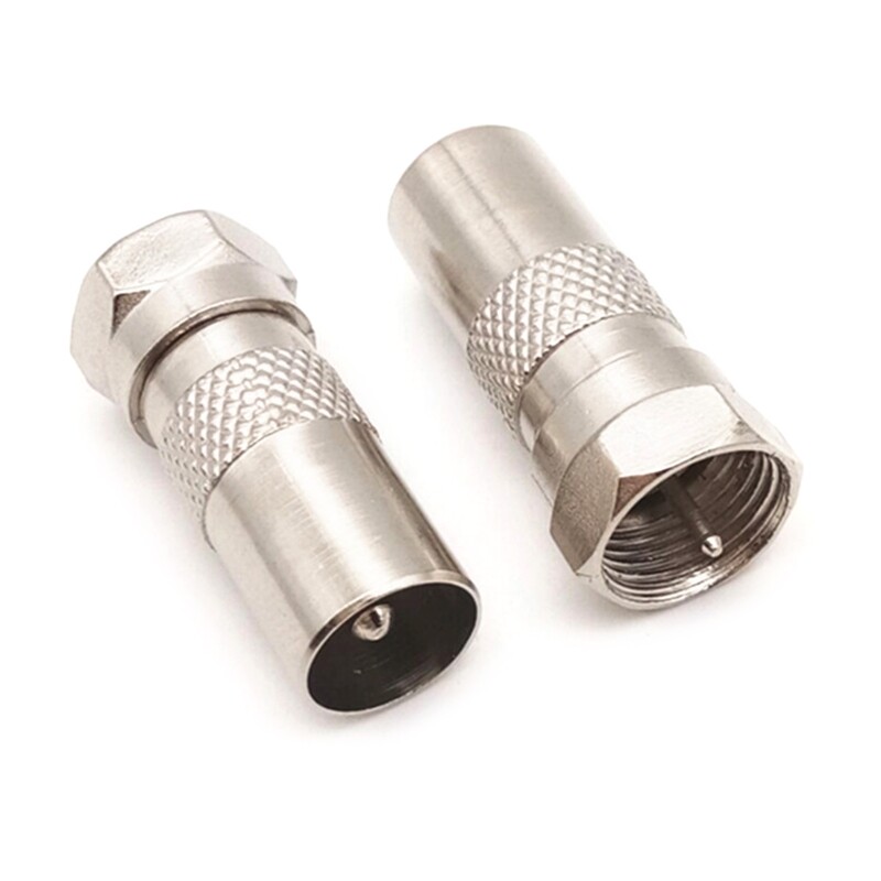 Type Plug Screw Connector Socket to RF Coax Aerial Male Adapter