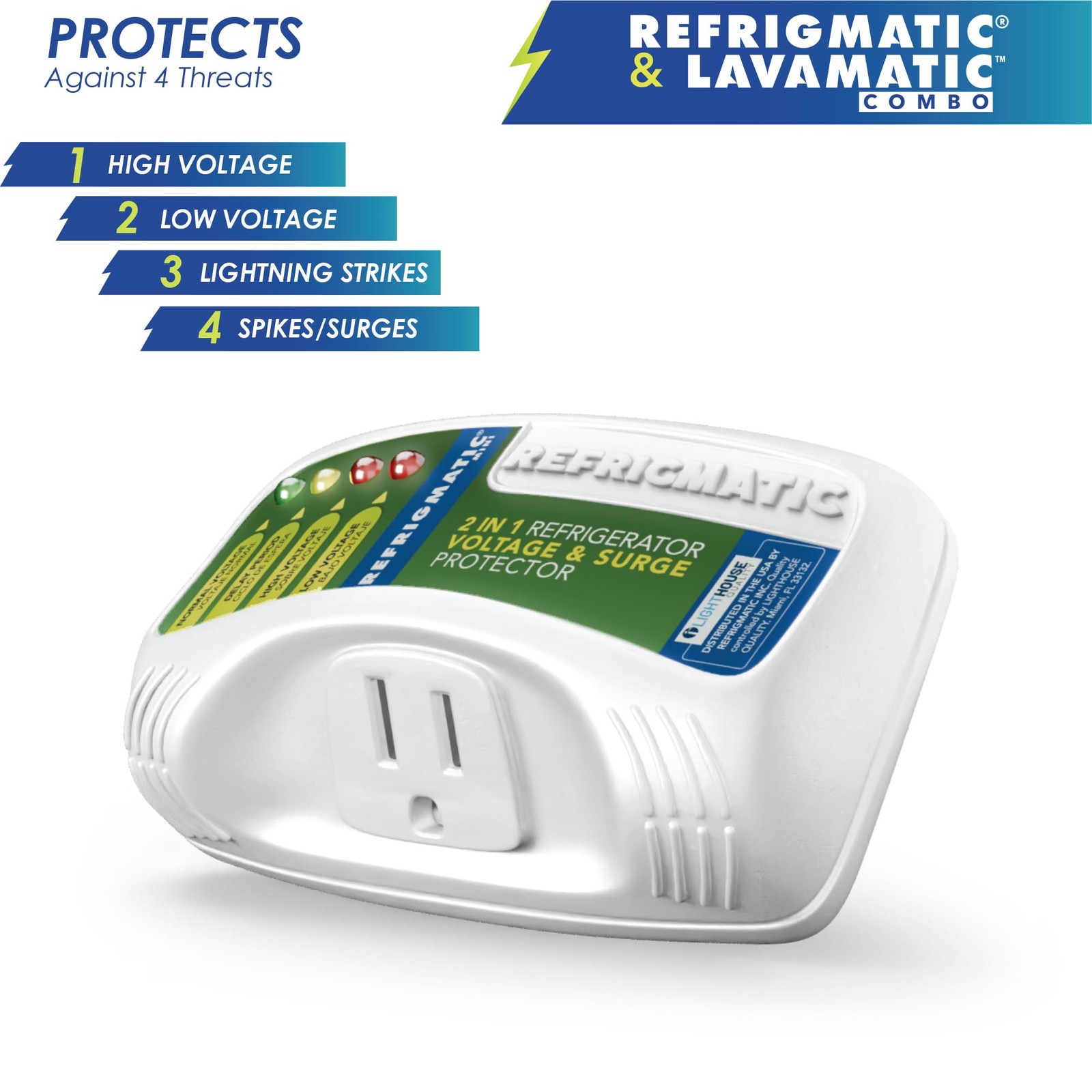 Two Electronic Voltage Surge Protector Combo - Protect your Refrigerator and…
