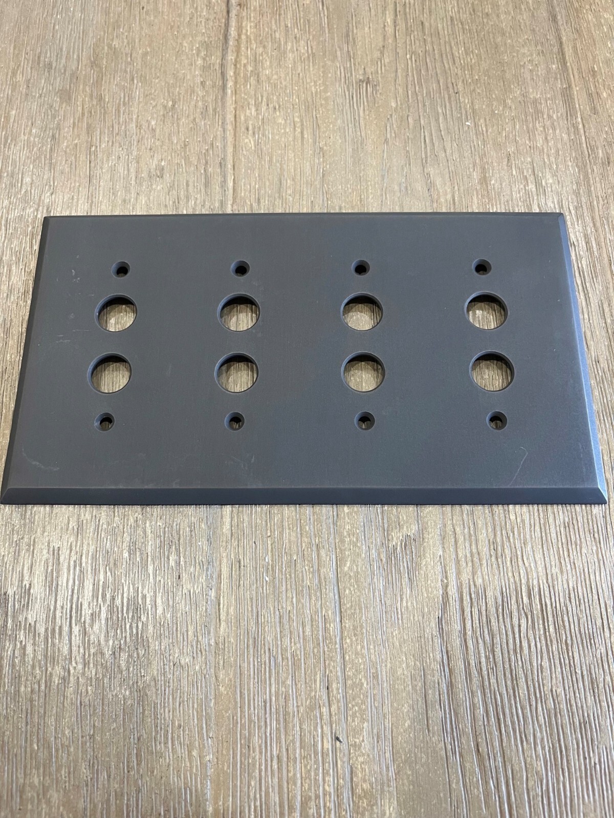 Rejuvenation push button Switch light plate cover Quad Brass nickel bronze black