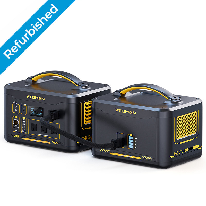 VTOMAN Jump 1800 Portable Power Station 1800W With Extra Battery 3096Wh Capacity