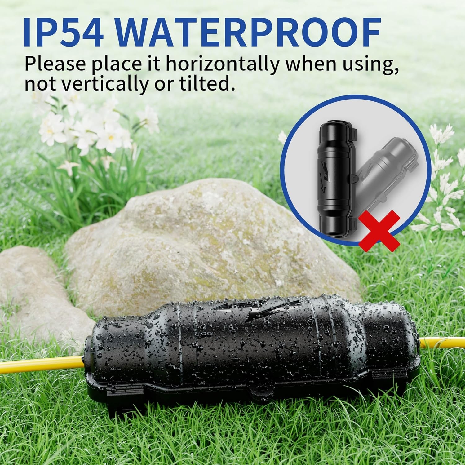 3 Pack Outdoor Extension Cord Safety Cover with Waterproof Seal IP54 Water-Resis