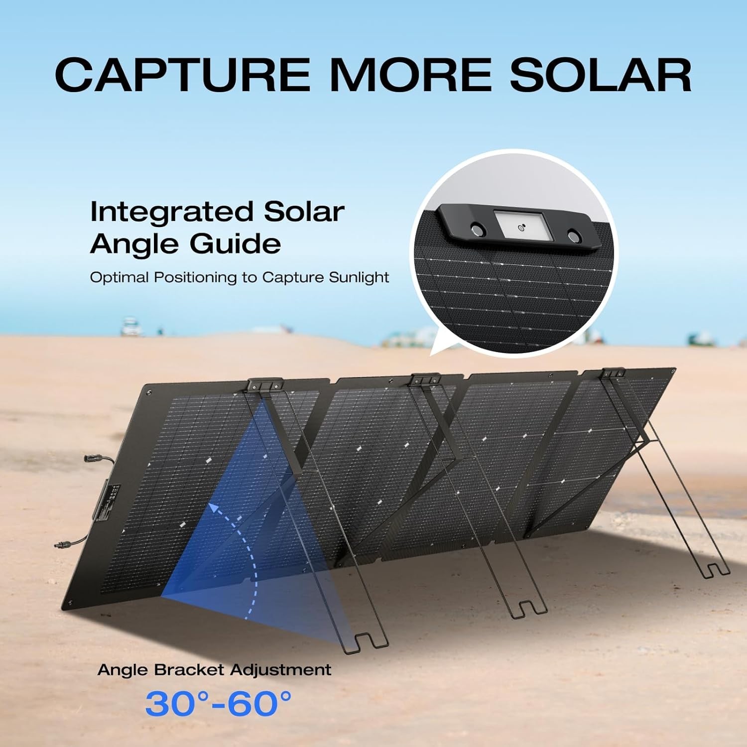 New! EcoFlow NextGen 220 Watt Bifacial Portable Solar Panels (15.5 pounds)