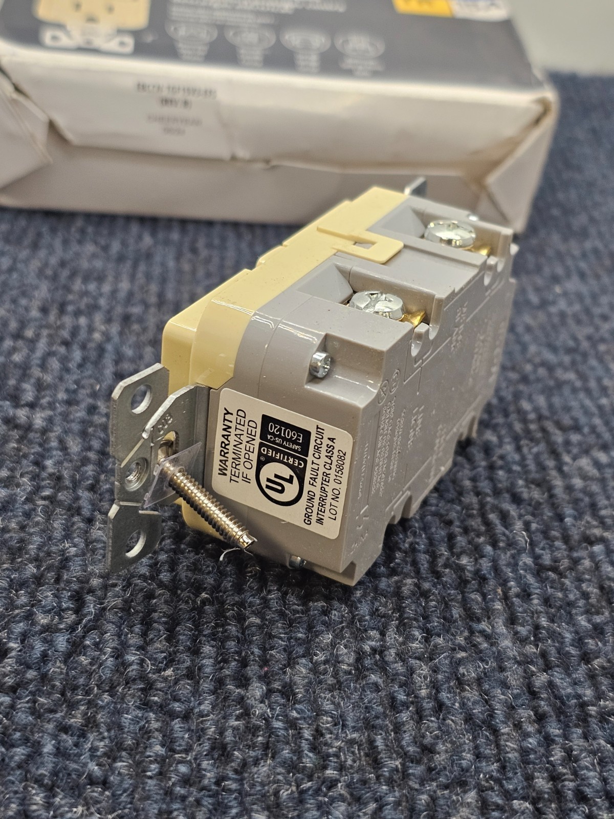 (QTY 3) Eaton TRGF15V-3-L: 15A Tamper Resistant Duplex Receptacle – Ivory