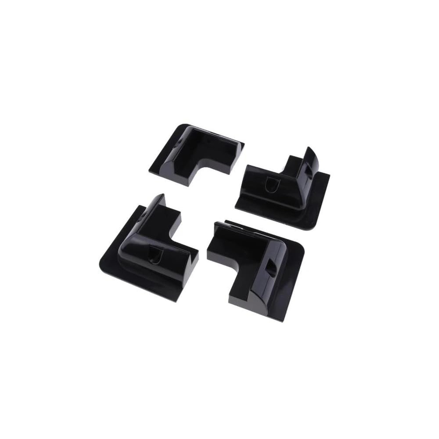 Spartan Power ABS Drill Free Solar Panel Mount 4 Piece (Black) Great for RV’s…