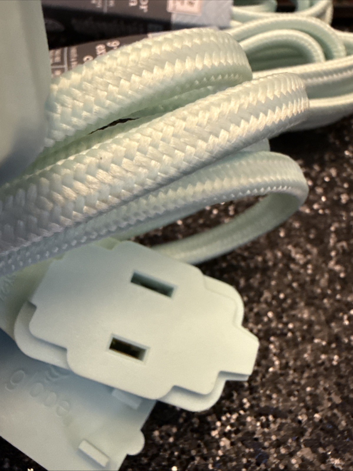 9 ft Indoor Extension Cords Mint Green Fabric Complete Home Bundle Lot of 3 New