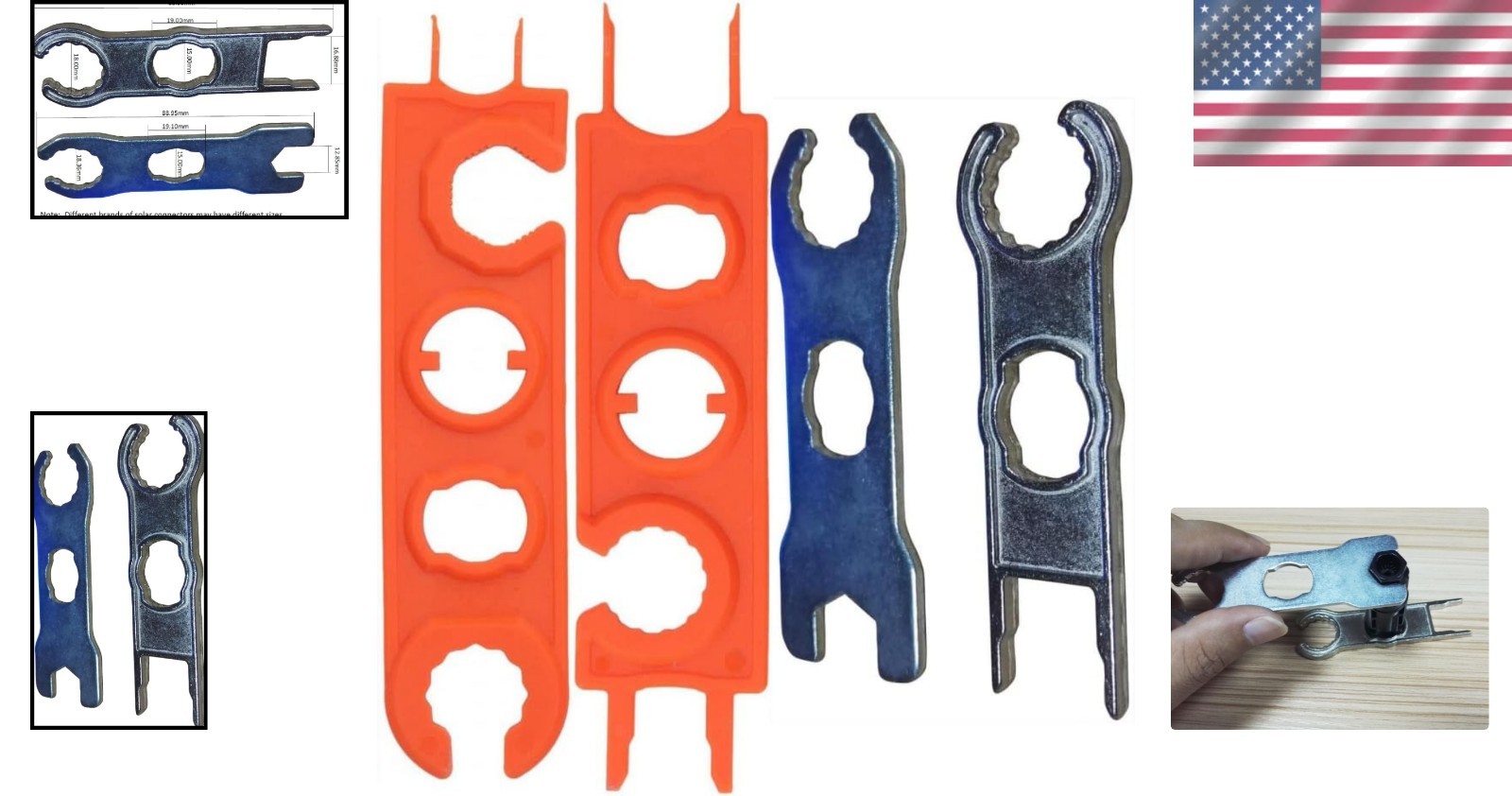 MC-4 Solar Connector Tool – Ergonomic Wrench Set for Easy Install & Maintenance