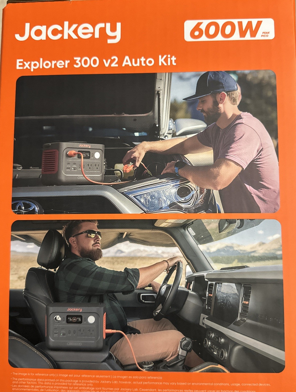 Jackery Explorer 300 v2 Auto Kit Portable Solar Generator 600W Peak