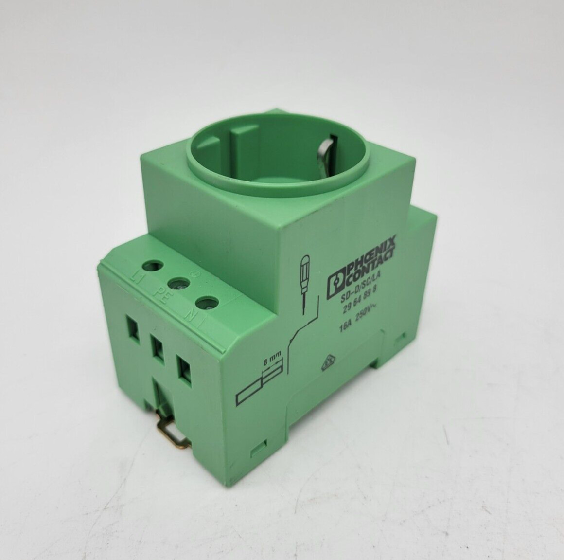 Phoenix Contact SD-D/SC/LA DIN Rail Mount Control Cabinet Socket 16A 250V Used