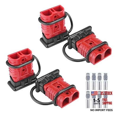 6-10 Gauge 50A Battery Cable Quick Connect/Disconnect Wire 6-10 Gauge(4 pack)