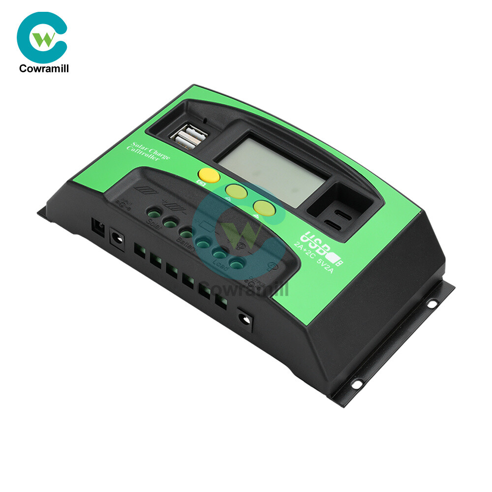 12V24V Solar Charger Controller 30A 40A 100A PV LCD Controller Timing USB/Type-C