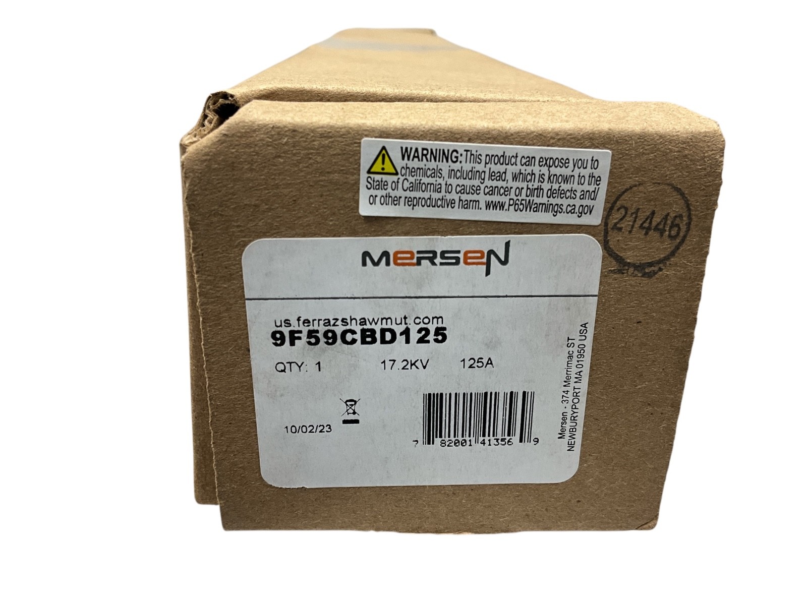 FERRAZ SHAWMUT 9F59CBD125 OSP CL FUSE 17.2KV 125A T181720