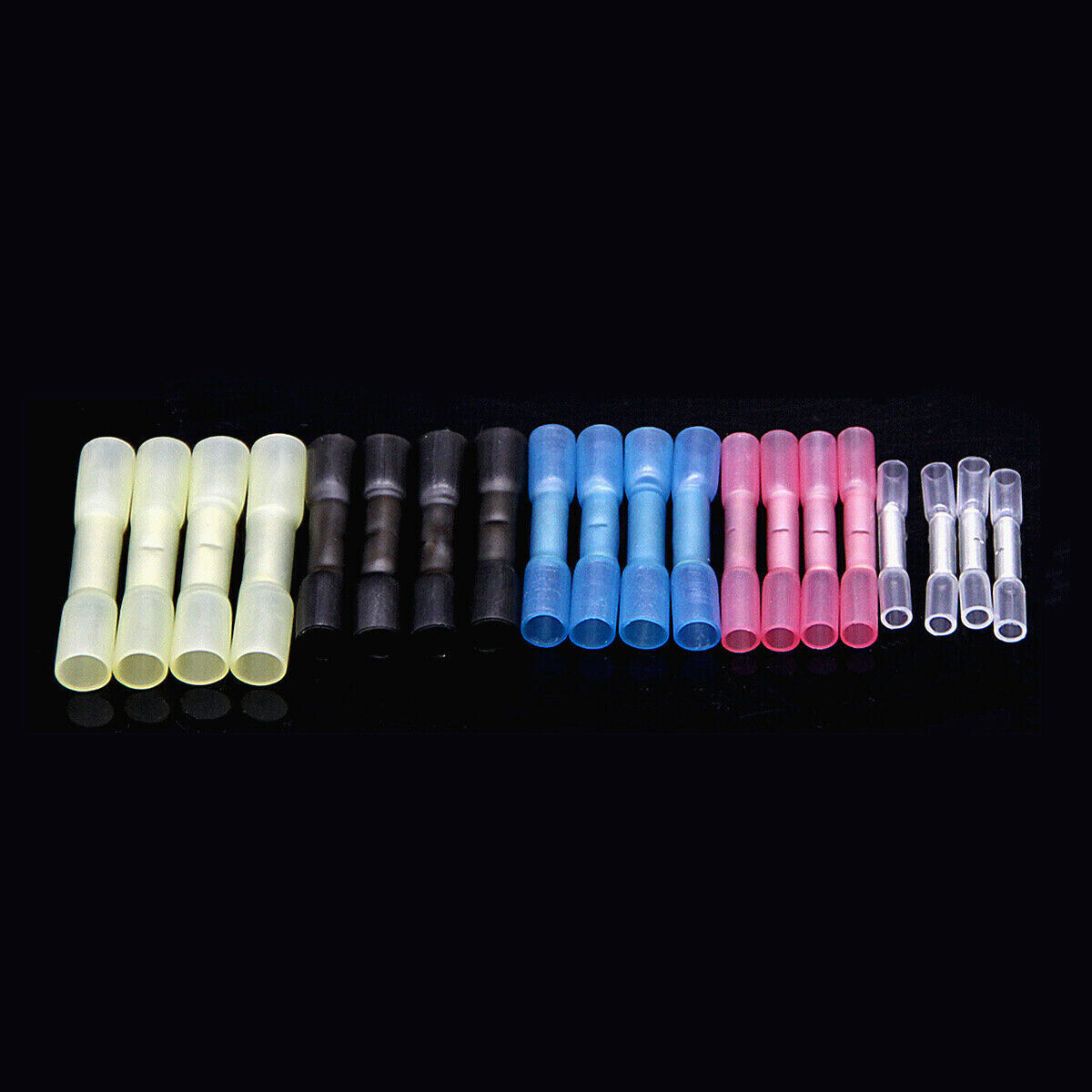 50-500PCS Waterproof Heat Shrink Butt Wire Splice Crimp Connectors Terminals Kit