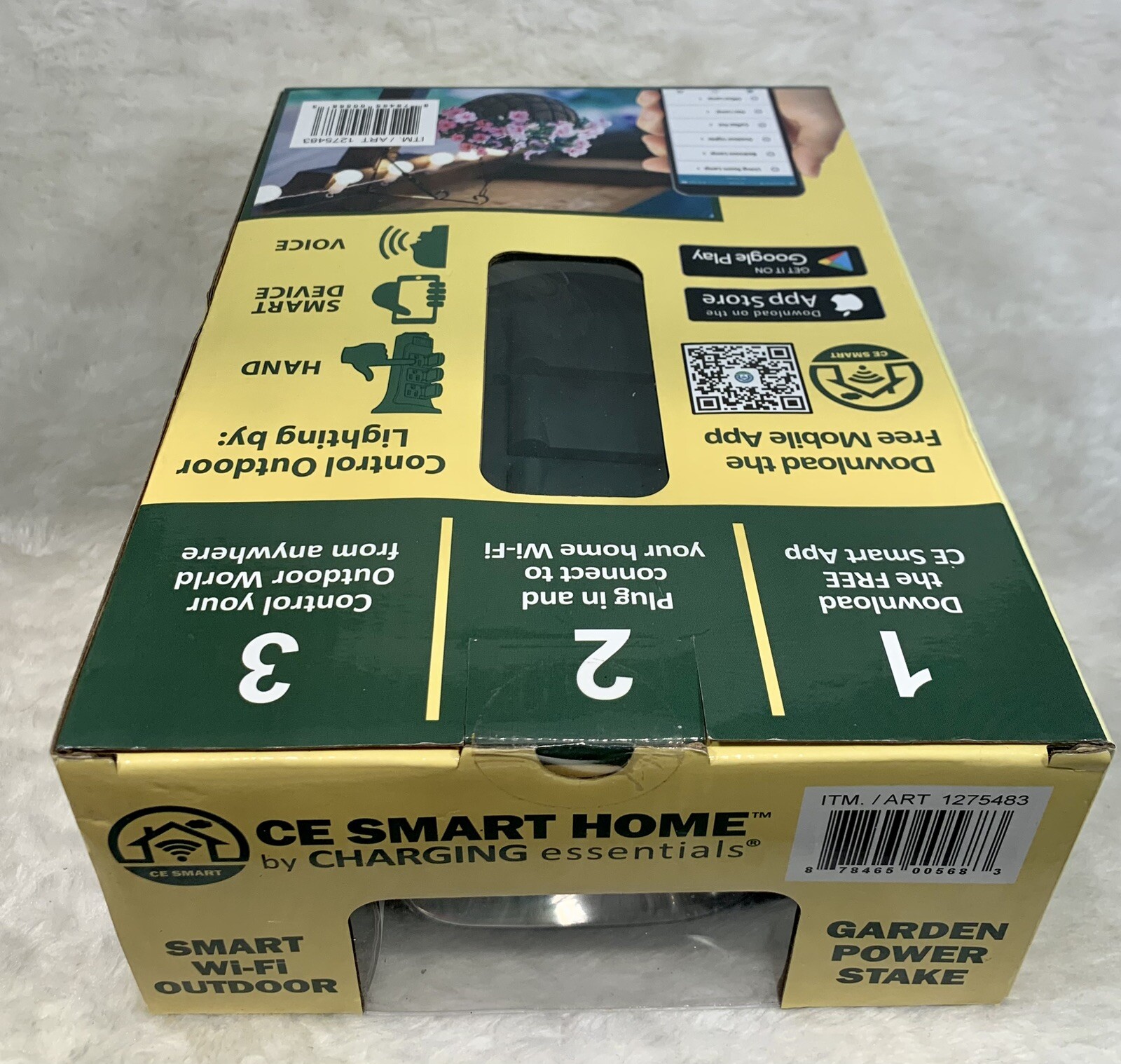 Garden Power Stake Smart Home Outdoor WIFI 6 OUTLETS Charging Essentials CE