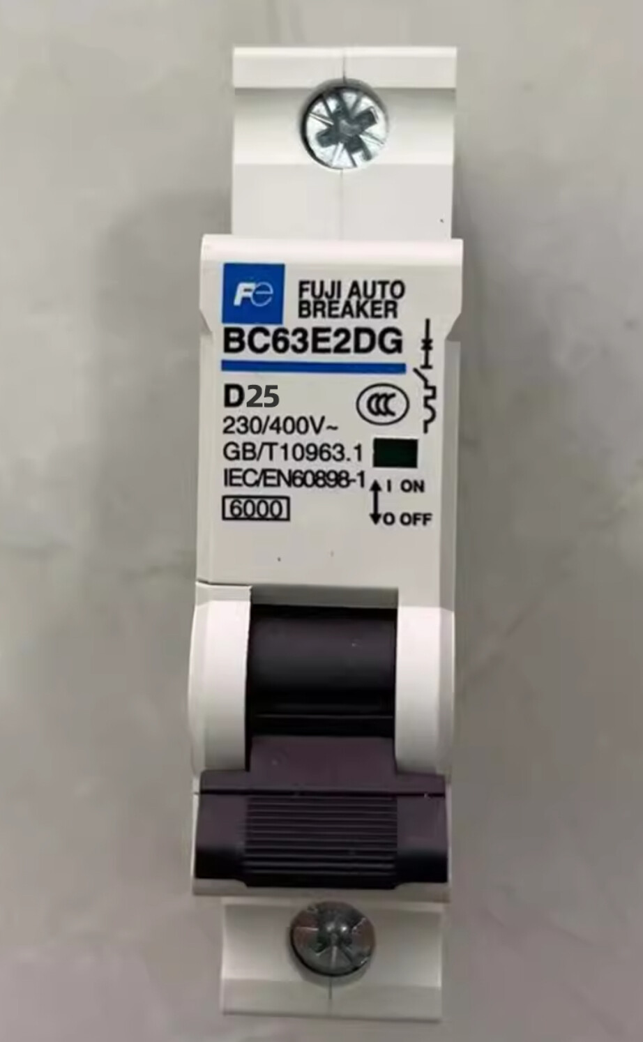 Fuji Electric Miniature Circuit Breaker MCB BC63E2DG-1P D25 25A