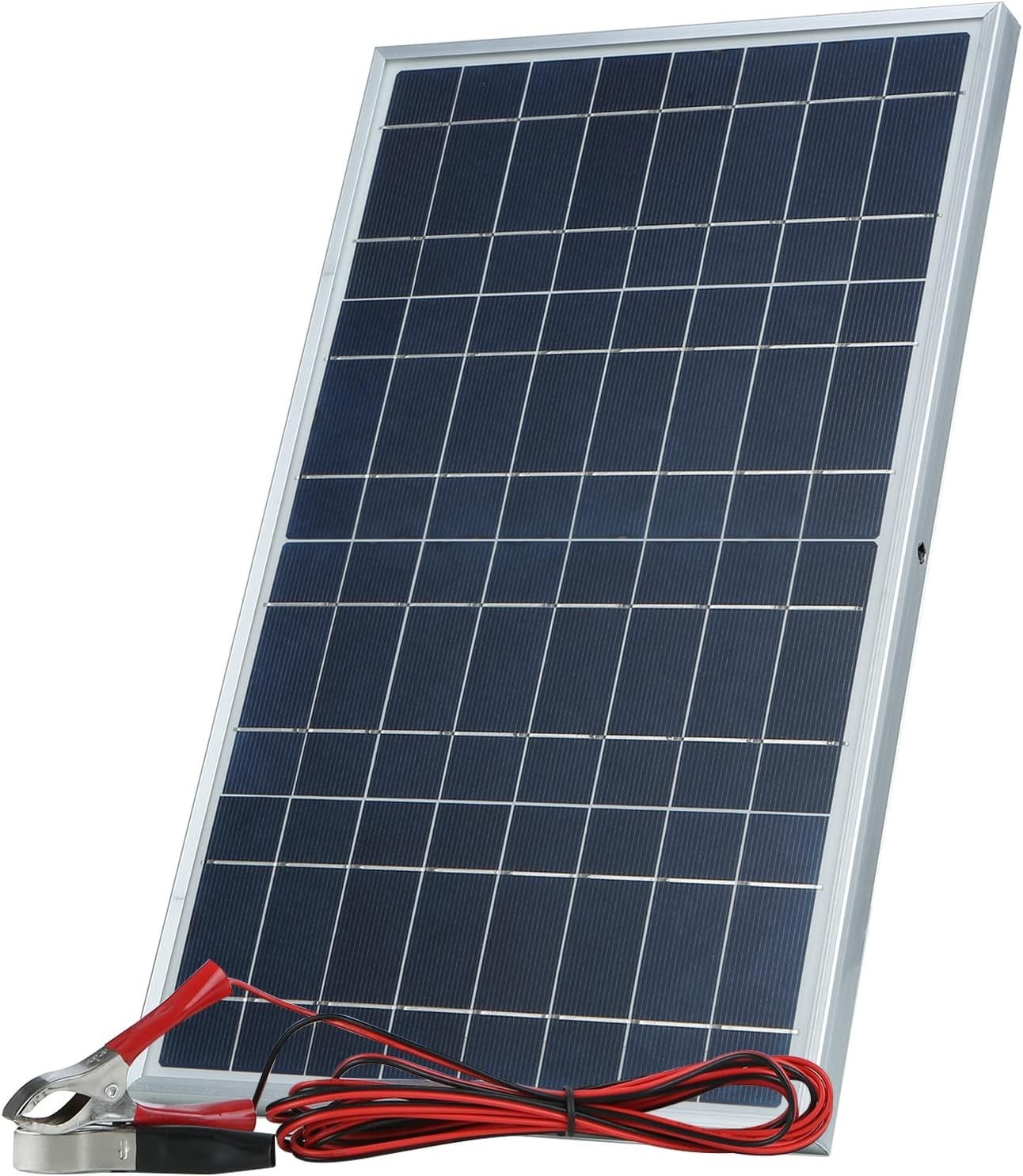 30W 12V Solar Battery Charger & Maintainer, for Car, RV, Marine, Camper, Trailer