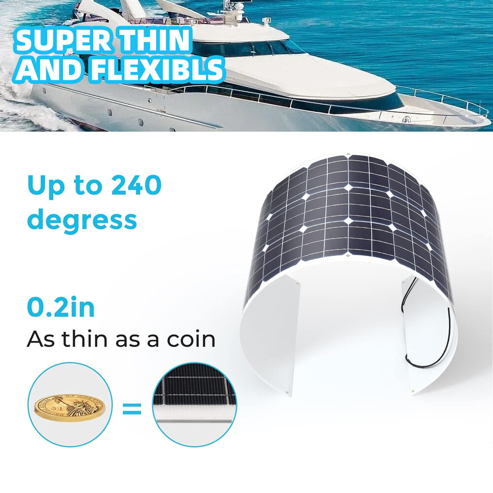 300W Watt Flexible Solar Panel 12V Portable Mono RV Camping Battery Charge Boat
