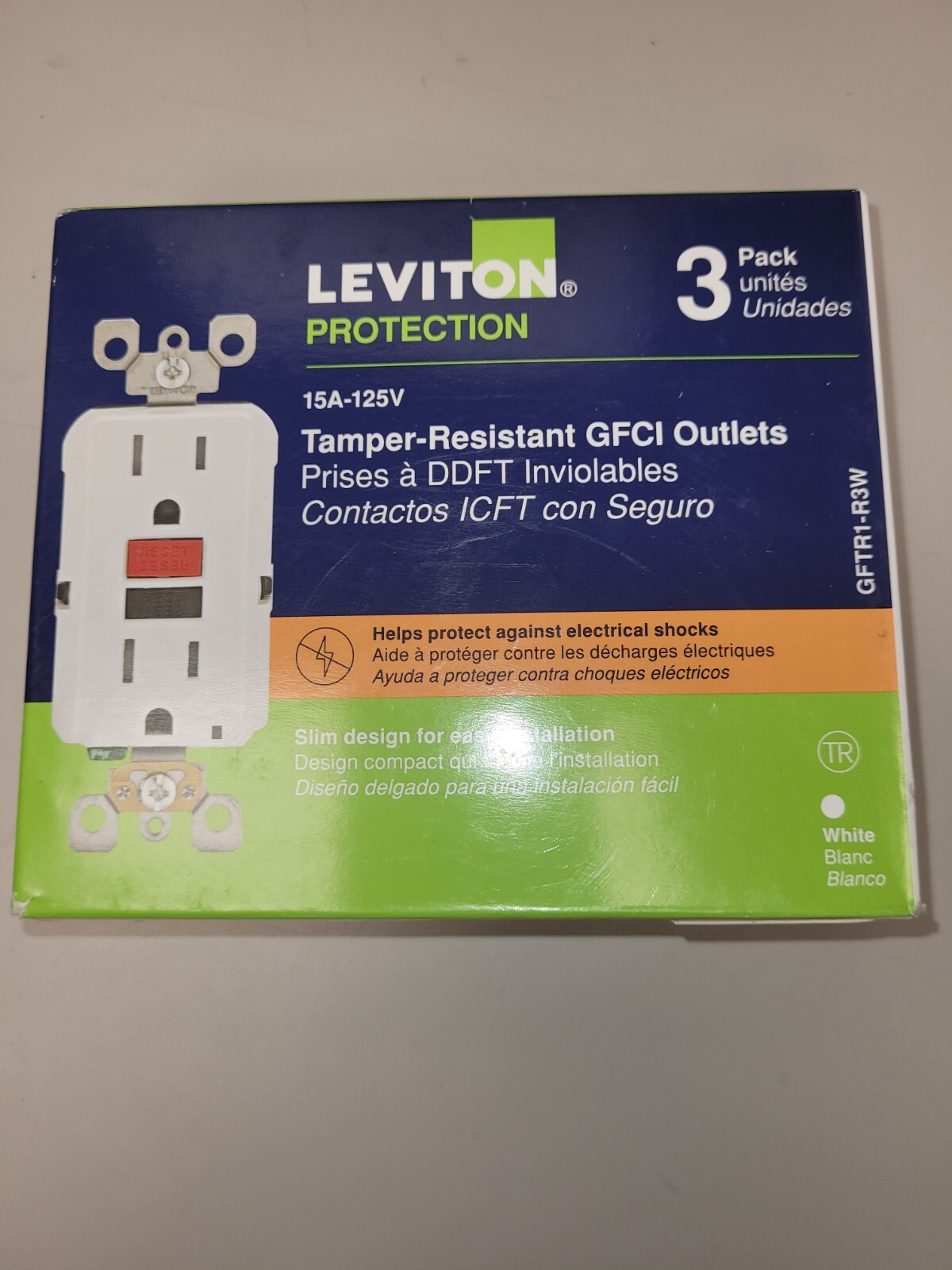 15 Amp 125-Volt Duplex SmarTest Self-Test SmartlockPro Tamper Resistant GFCI