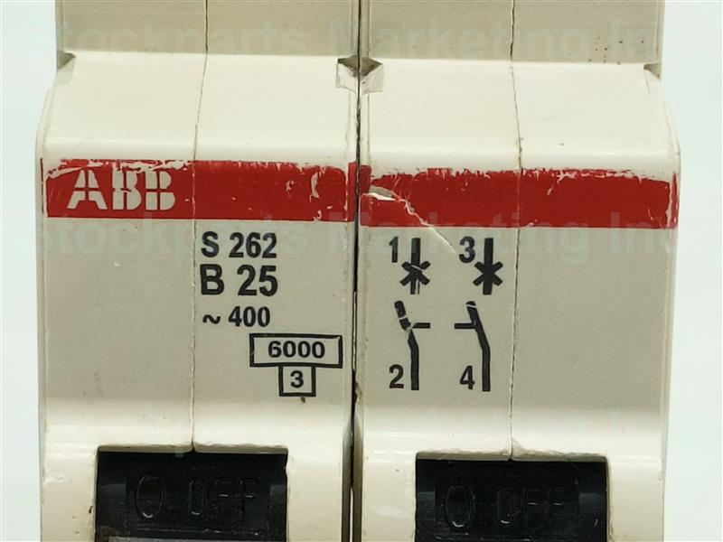 ABB S262 B25 Circuit Breaker 30 Days Warranty Expedited Shipping
