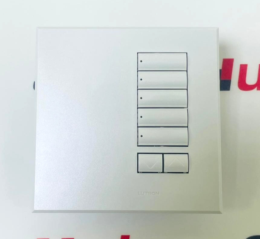 LUTRON QSWE-5BRLN-AW Wall Station