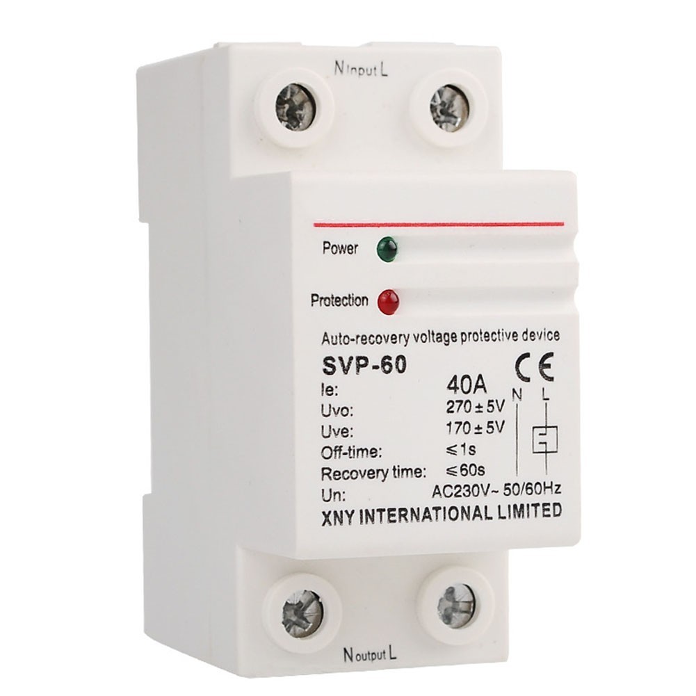 Residential Single Phase Voltage Current Protector Overvoltage Undervoltage