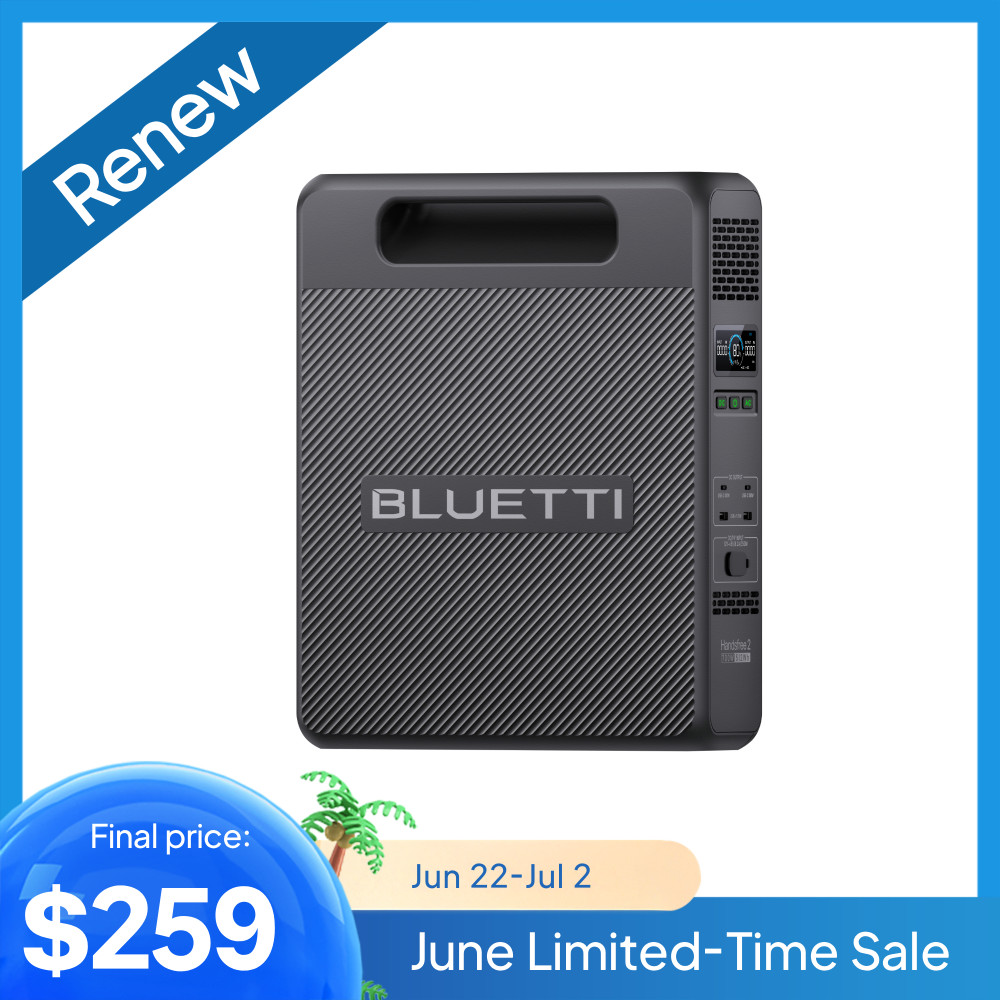 BLUETTI Handsfree 2 Portable Power Station 512Wh 700W Generator for Camping Use