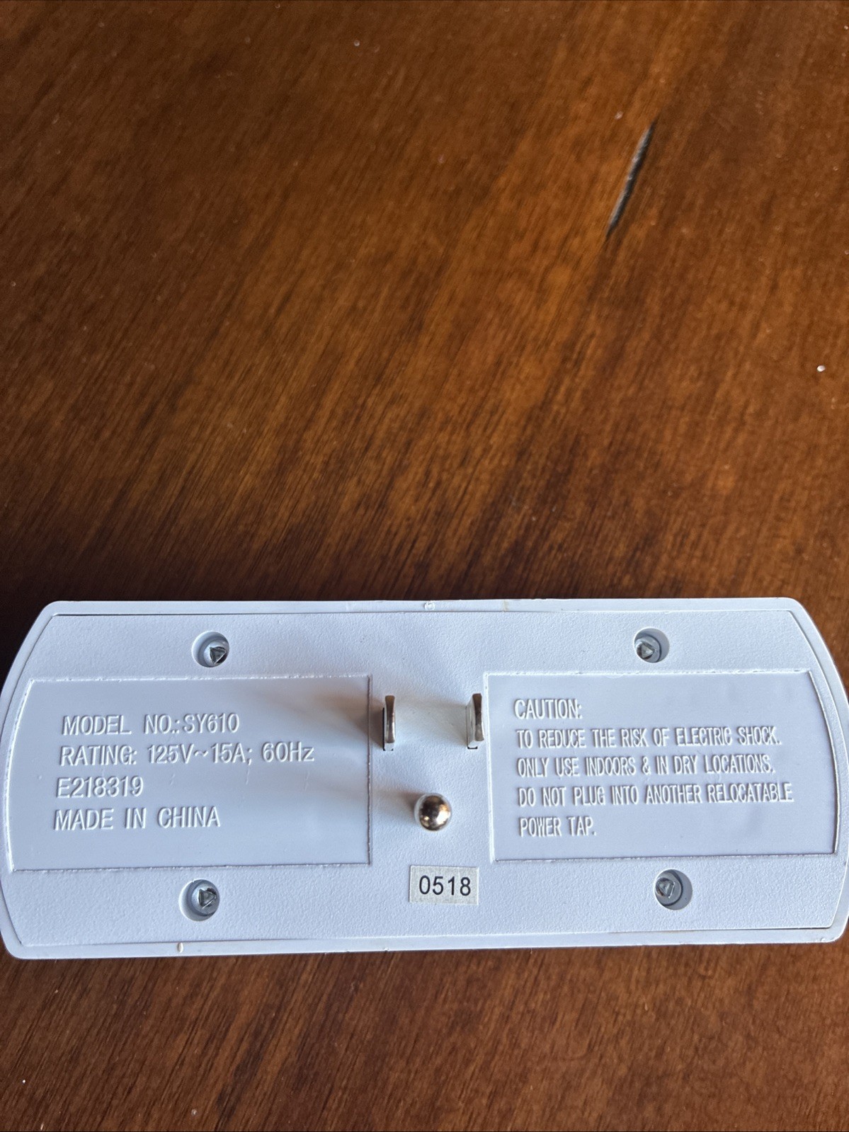 3 Outlet Power Adapter with On Off Switch Wall Tap Multi Plug Extension