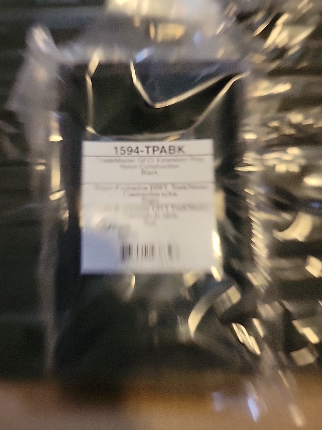 Case 100 count Legrand Extension Ring GFCI Nylon Construction Black 1594-TPABK