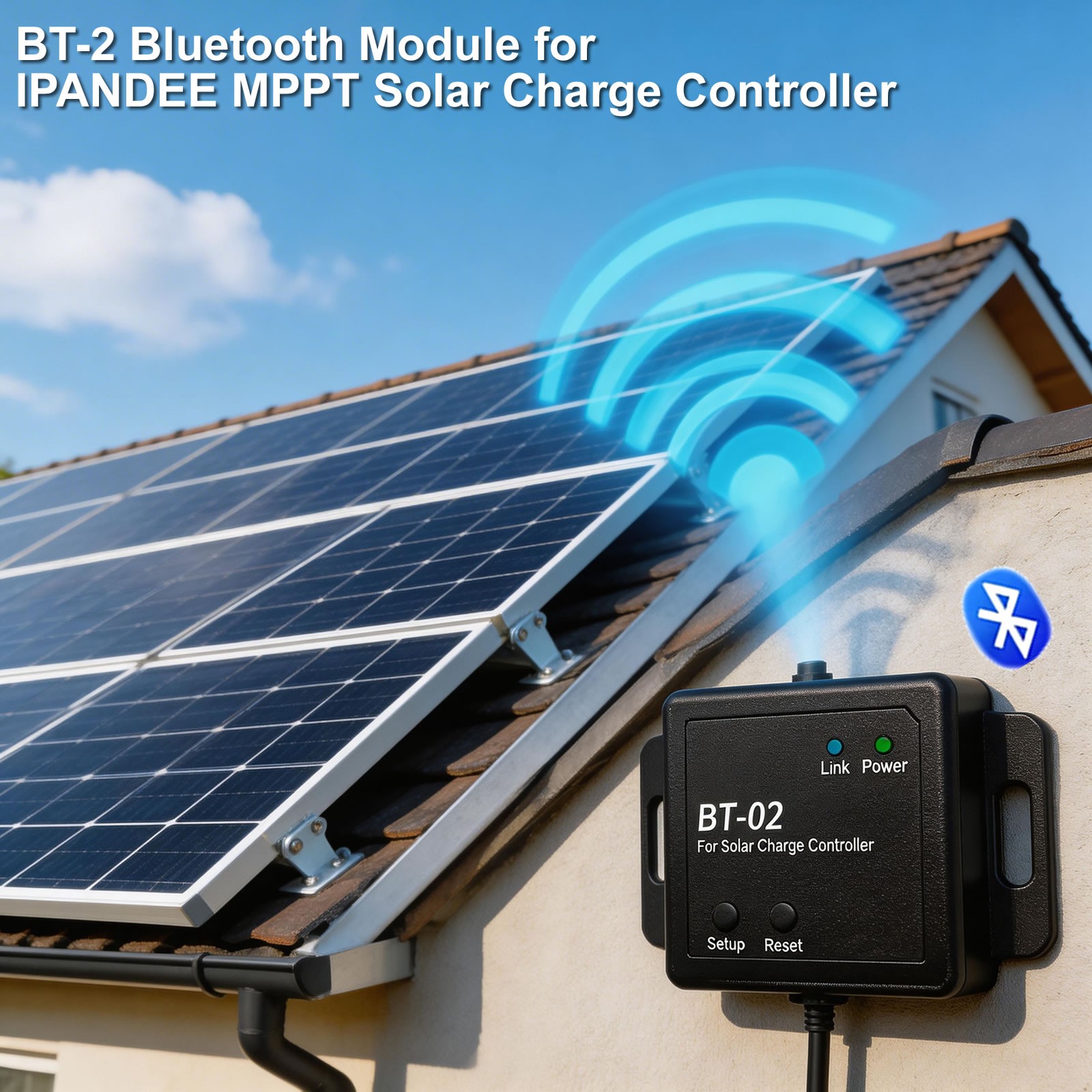 MPPT Solar Charge Controller 60A/100A 12V/24V/36V/48V For Battery Regulator w/BT