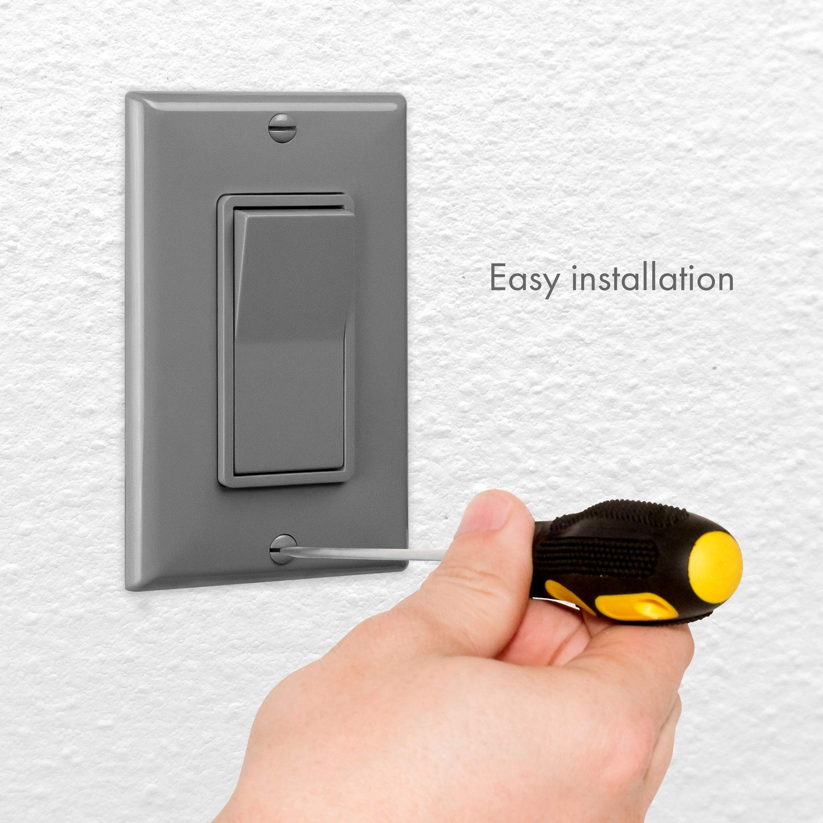 Enerlites 3-Way Decorator Paddle Rocker Light Switch Single Pole Or Three Way 3