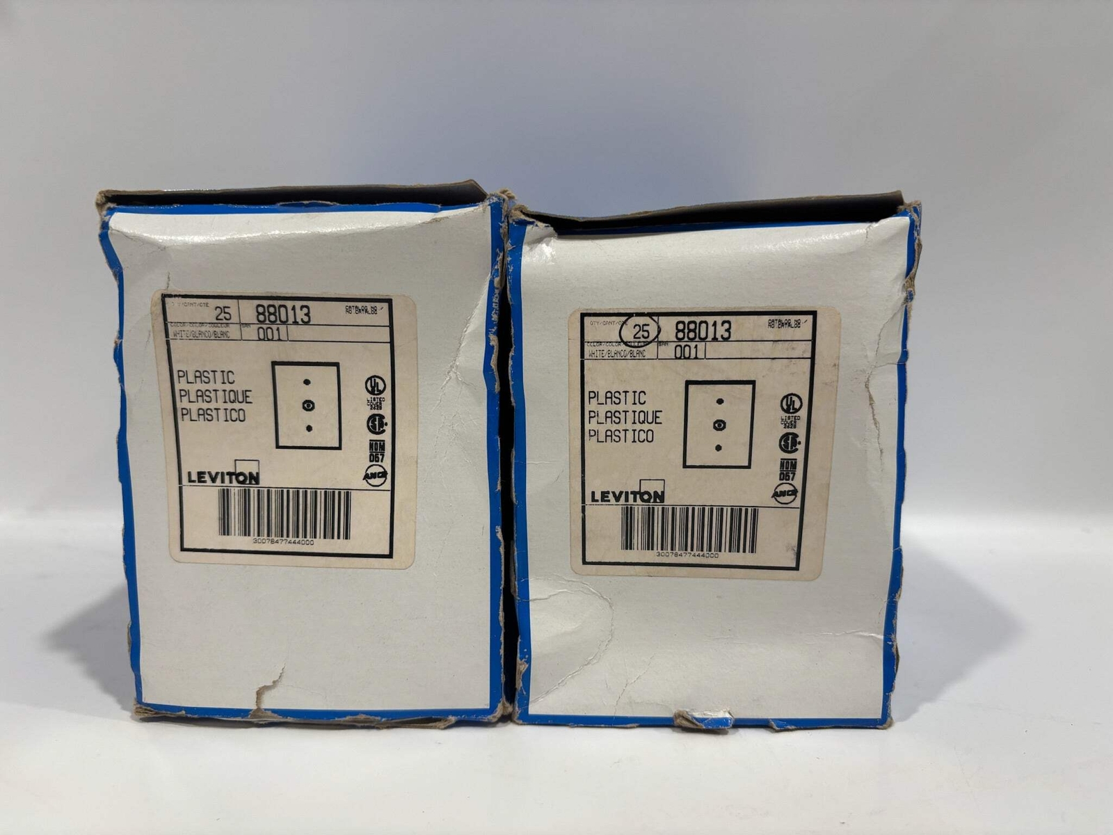 New 50 PC Leviton 88013 1 Gang White Telephone Plate 2.75 x 4.5