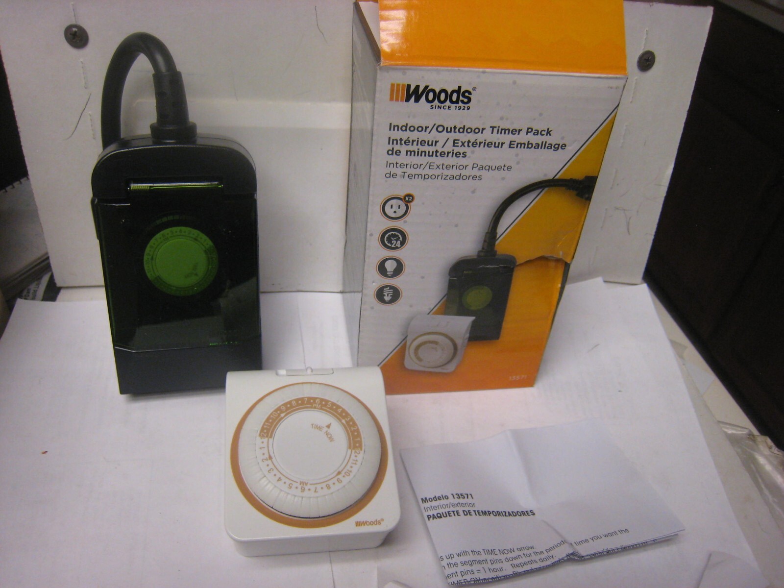 Outdoor And Indoor Timer Pack Woods 13571 holiday lighting NIB Wow Fast Shipping