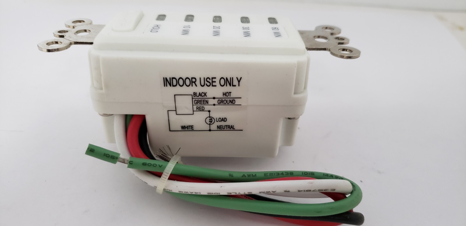 INTERMATIC EI210W (EI210) ELECTRONIC COUNTDOWN TIMER, 10-60 MIN, 15A 120VAC, NIB