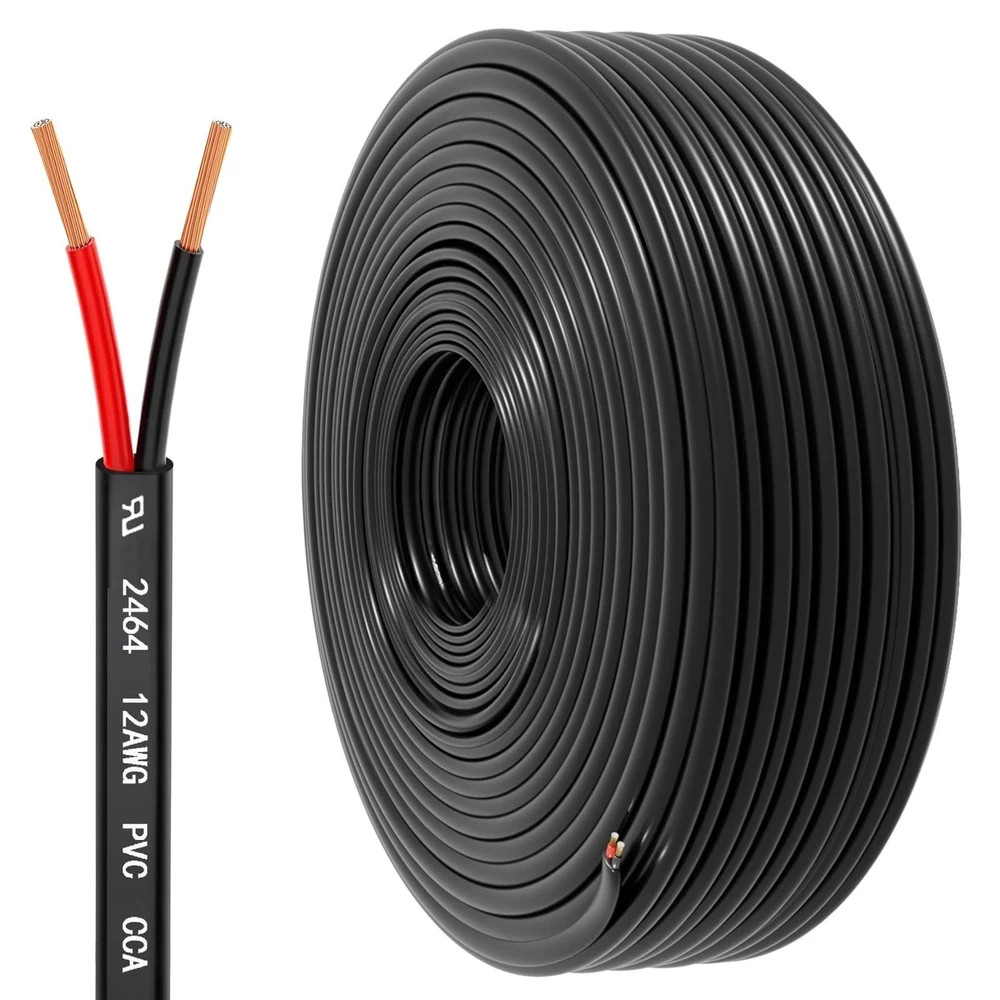 12 Gauge Wire 2 Conductor Electrical Wire, 12 Awg 3.3mm² Wire Pvc Cord, 12v/24v
