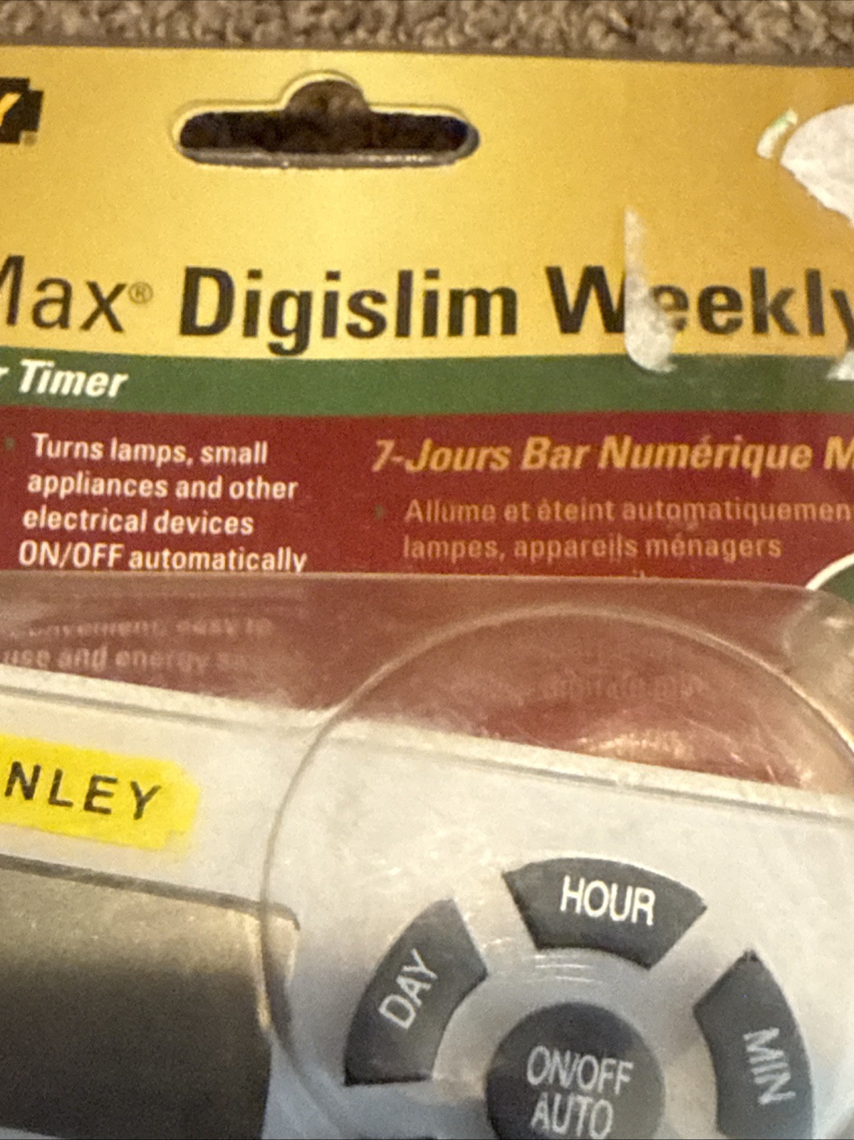 Stanley TimerMax Digislim 2pk Slim Indoor Daily Digital Timer New
