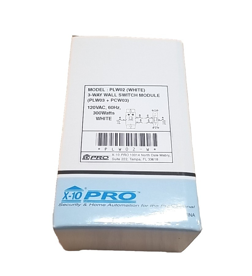 X-10 PRO PLW02 (Ivory) 3-Way Wall Switch Module NEW